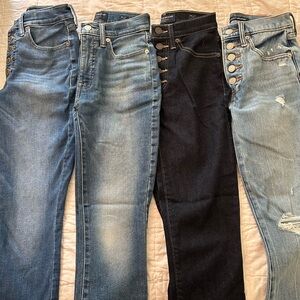 Lucky Brand Bridgette High Rise Skinny Jeans Bundle (4 Pairs)